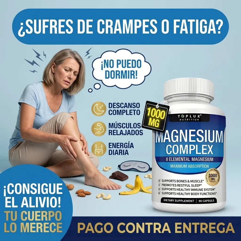 Magnesium complex Apoyo Natural para tu Peso y Bienestar (90 CAPSULAS)