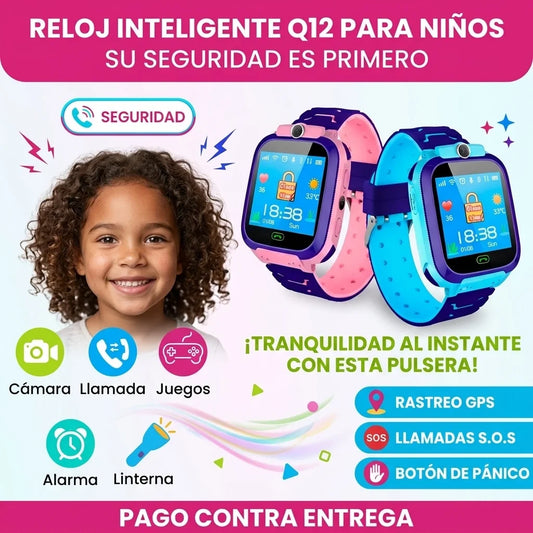 Reloj inteligente Q12 para niños (su seguridad es primero)